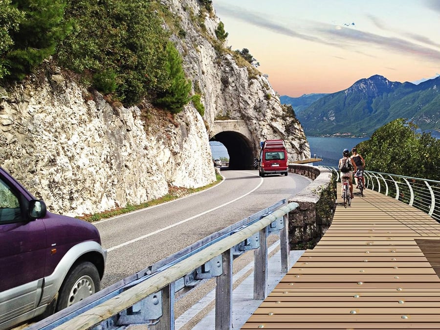 The Lake Garda Bike Path